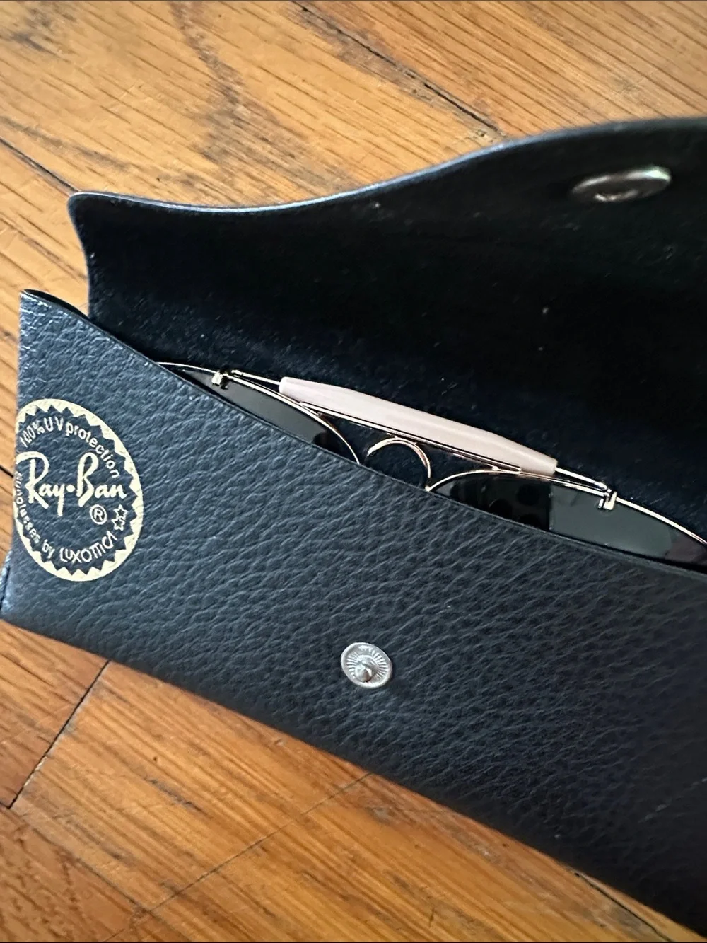 Ray-Ban RB3138 Shooter Aviator Sunglasses Gold + Case